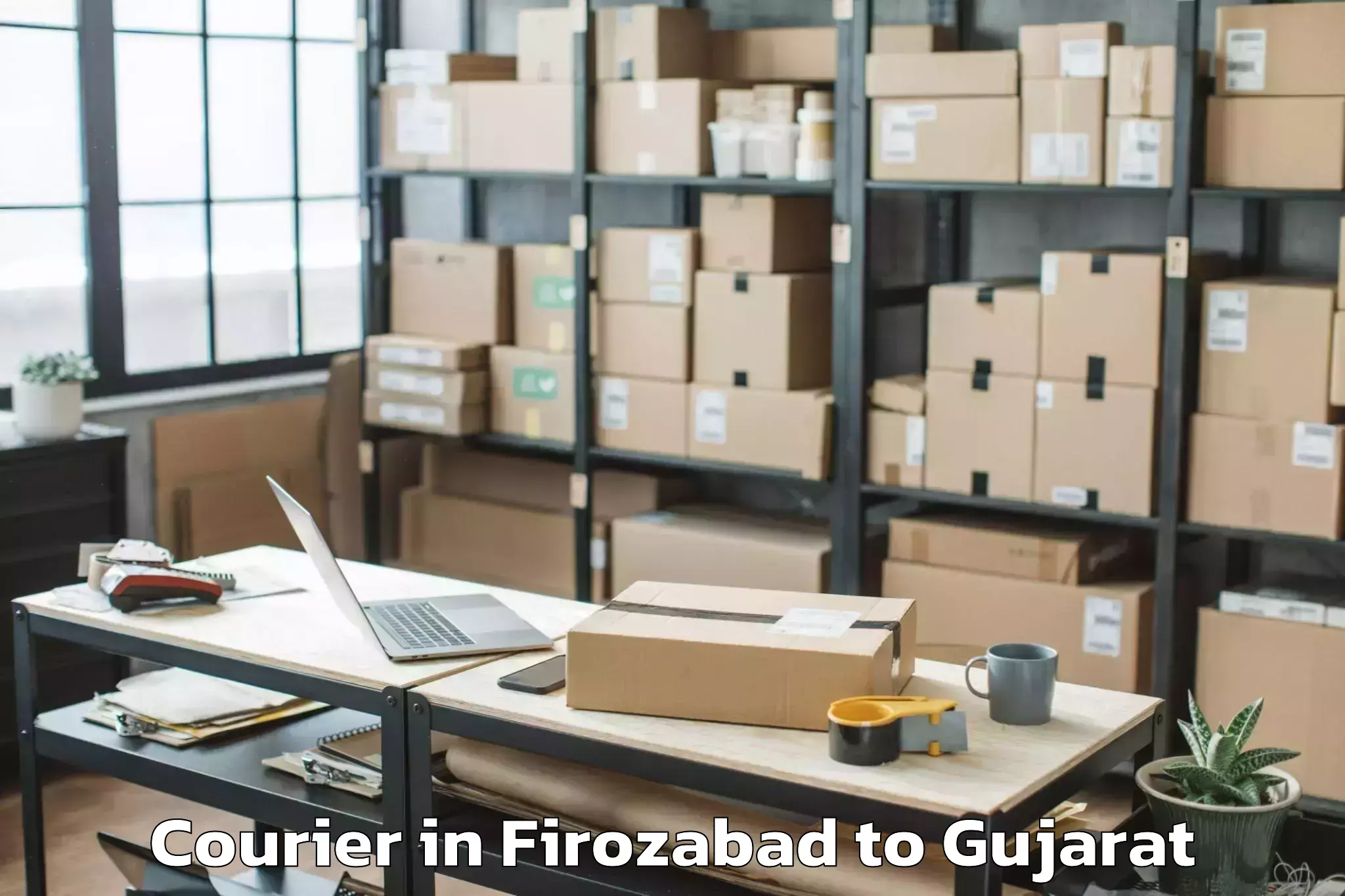 Discover Firozabad to Hansot Courier